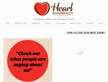 Tablet Screenshot of heartpharmacy.com